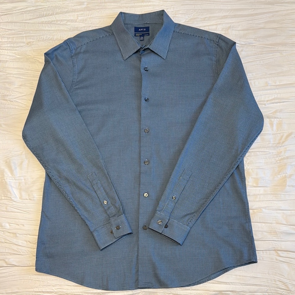 Men’s Dark Blue Dress Shirt